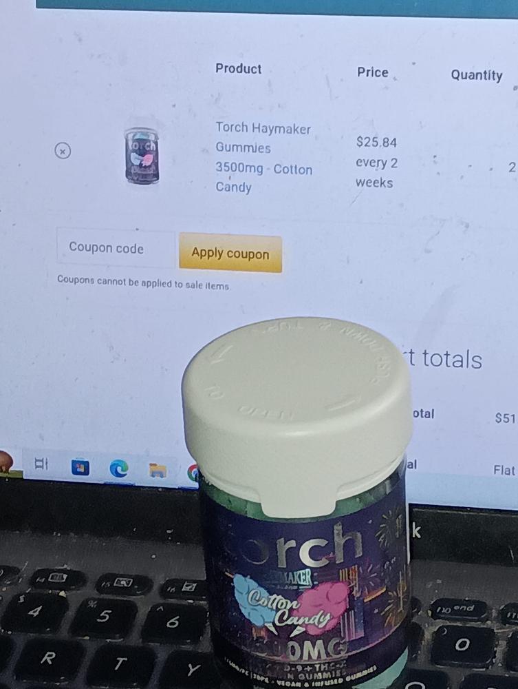 Torch Haymaker Gummies 3500mg - Customer Photo From Josseline Alvarado