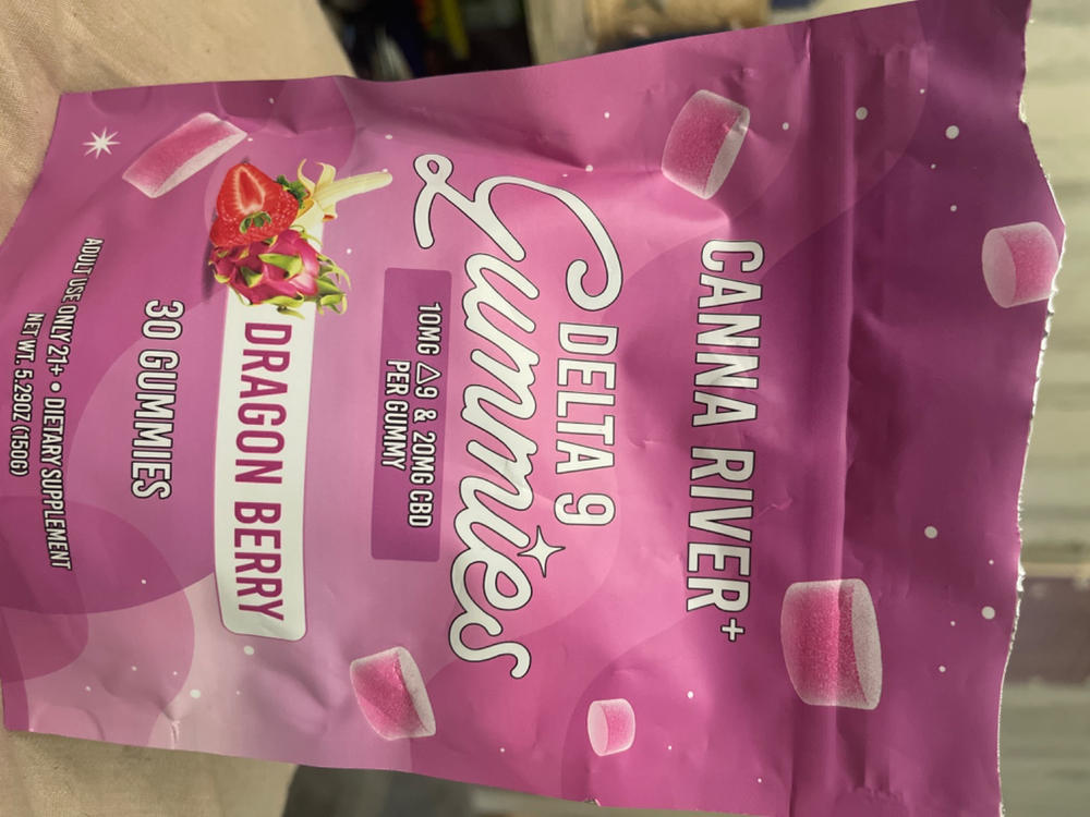 Canna River Delta 9 Gummies 900mg - Lemon Raspberry - Customer Photo From Karen Carden