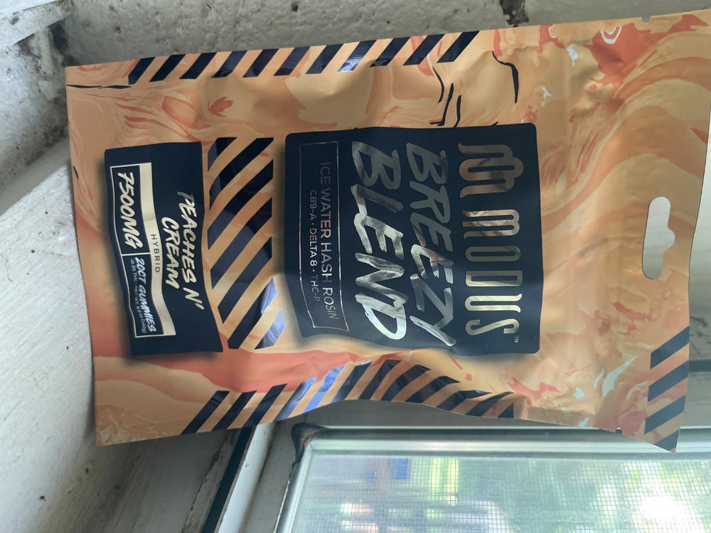 Modus Breezy Blend Gummies 7500mg - 20ct - Peachs n Cream - Customer Photo From Karen Carden