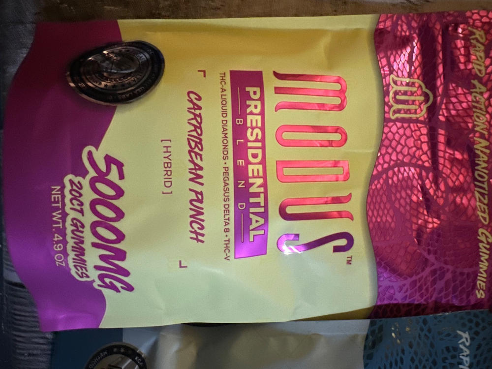 Modus Breezy Blend Gummies 7500mg - 20ct - Sour Blue Razz - Customer Photo From Brooke Carden