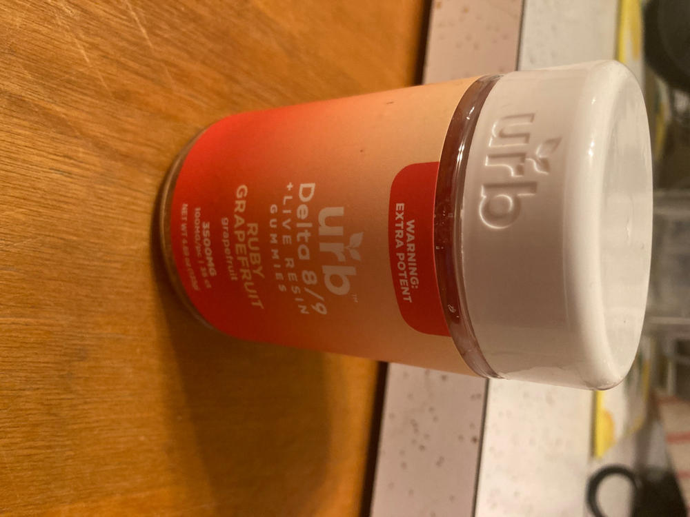 URB Delta 8 Delta 9 Gummies 3500mg - Ruby Grapefruit - Customer Photo From Catherine Adam
