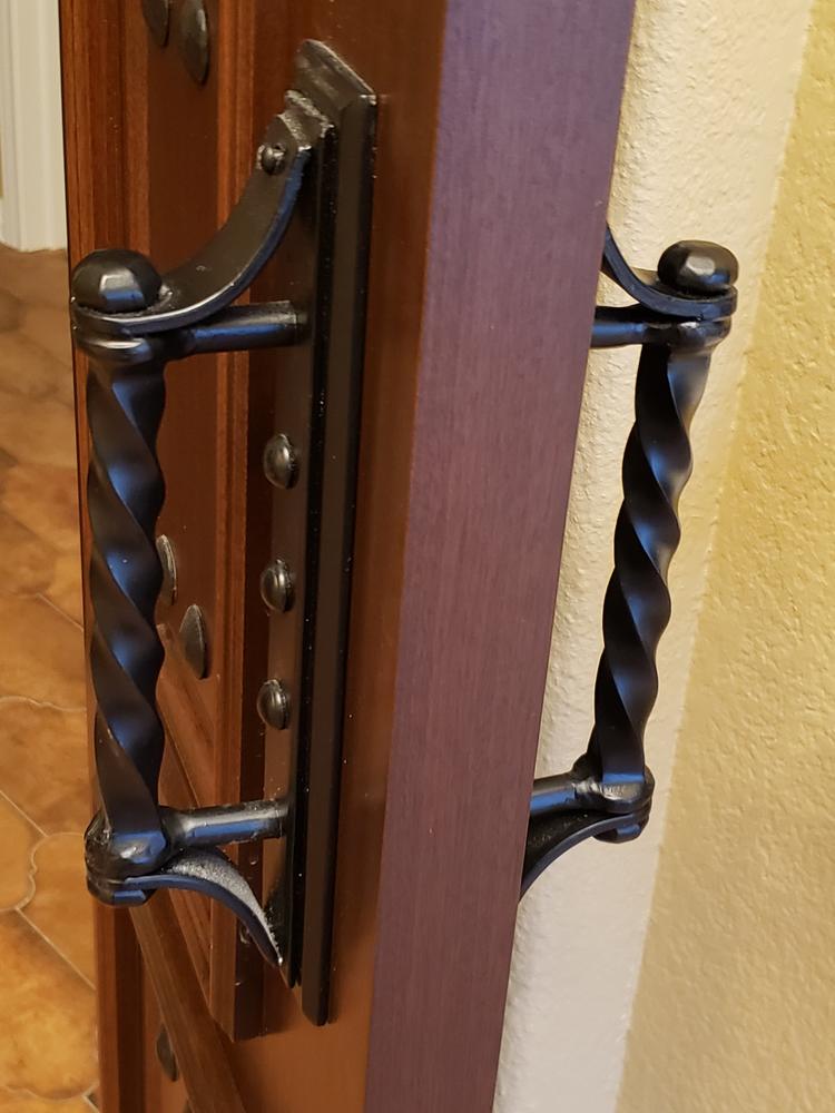 Moorish Iron Door Pull - Customer Photo From Melissa Anderson