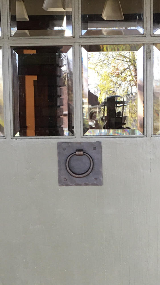 Plain Square Iron Ring Pull/Door Knocker - Customer Photo From Rebecka Meyers
