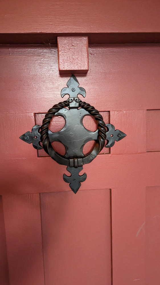 Renaissance Door Knocker / Iron Ring Pull - Customer Photo From Kyle Wyatt