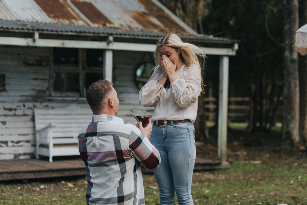 Walnut Engagement Box - Customer Photo From Matt ONeill