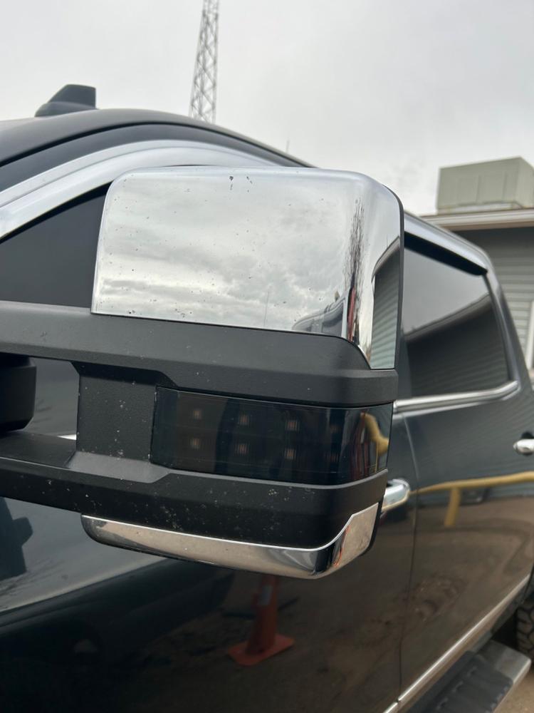 Tow Mirror Direct Replacement Marker Lights | 2014-2019 Chevy Silverado & GMC Sierra - Customer Photo From Travis Morrill