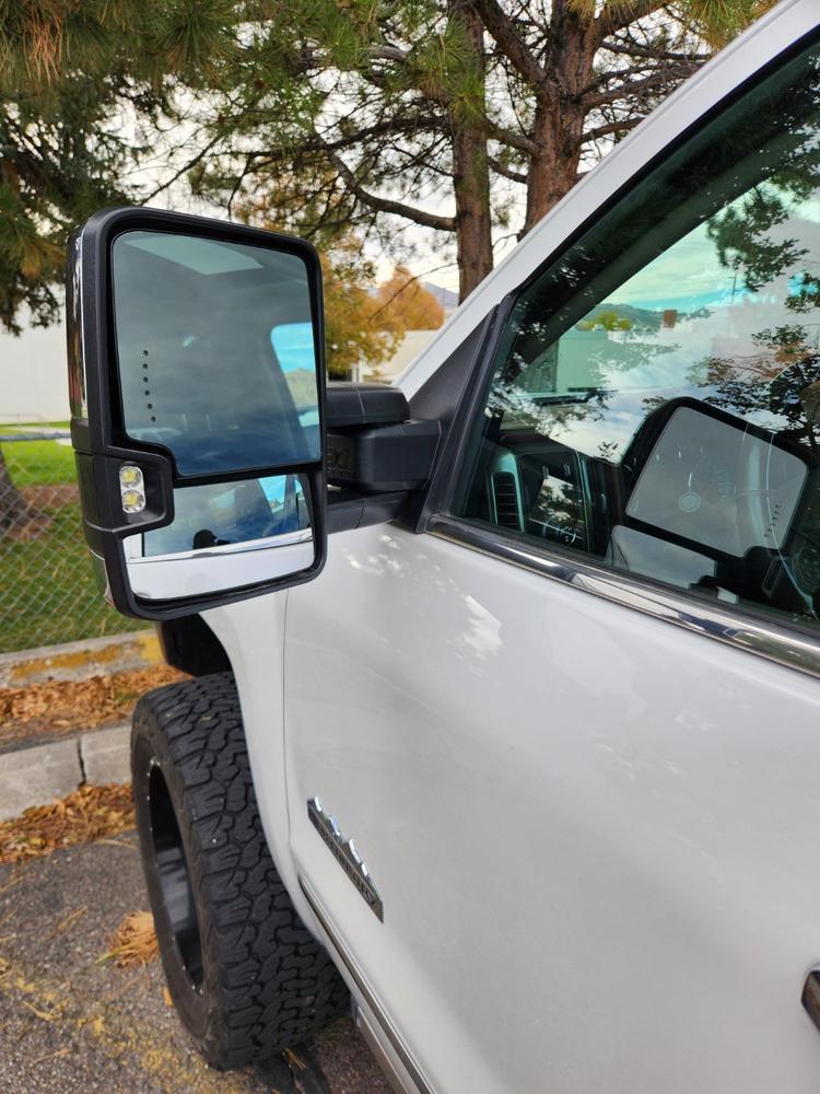 2015 - 2019 New Style GM Tow Mirrors - Customer Photo From Brady Price