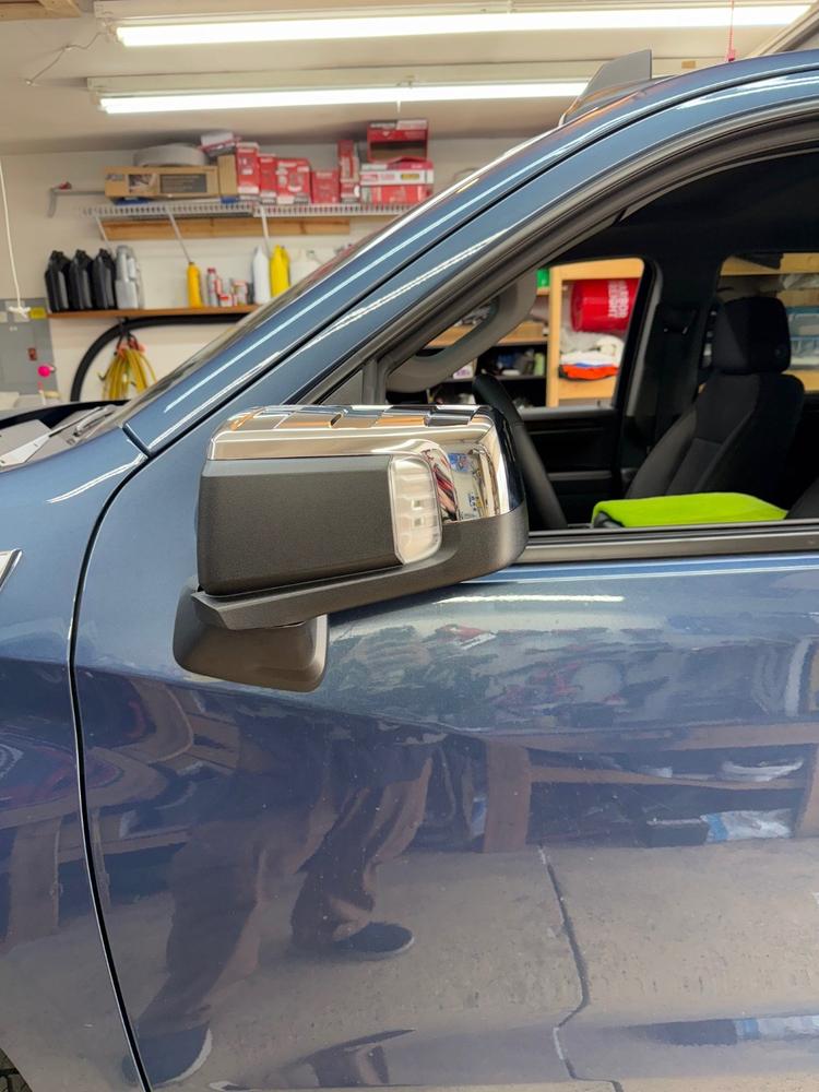 2019-2026 Chevy Silverado 1500 Power Folding Small Sport Mirrors - Customer Photo From Ricky Riley