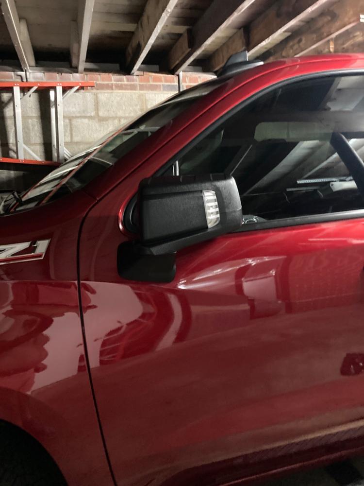 2019-2026 Chevy Silverado 1500 Power Folding Small Sport Mirrors - Customer Photo From Chris Yarborough