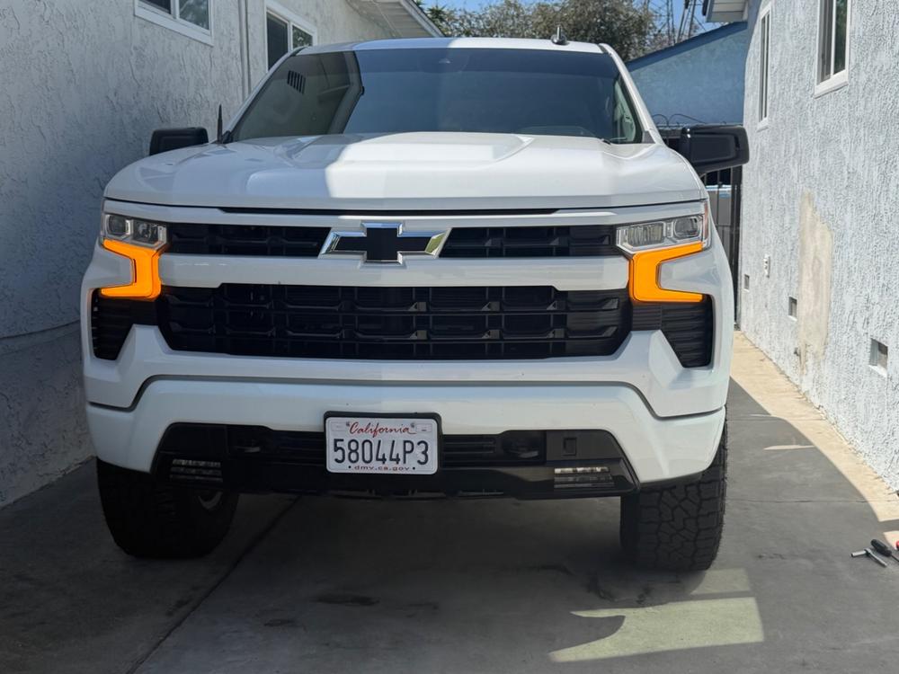 Amber DRL/Park Light Override Mod | 2022-2026 Silverado & Sierra 1500 - Customer Photo From Lyle palmer