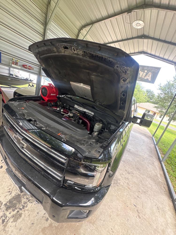 VX4 LED Headlights | 2015-2019 Chevy Silverado 2500/3500 HD - Customer Photo From Angus Steer