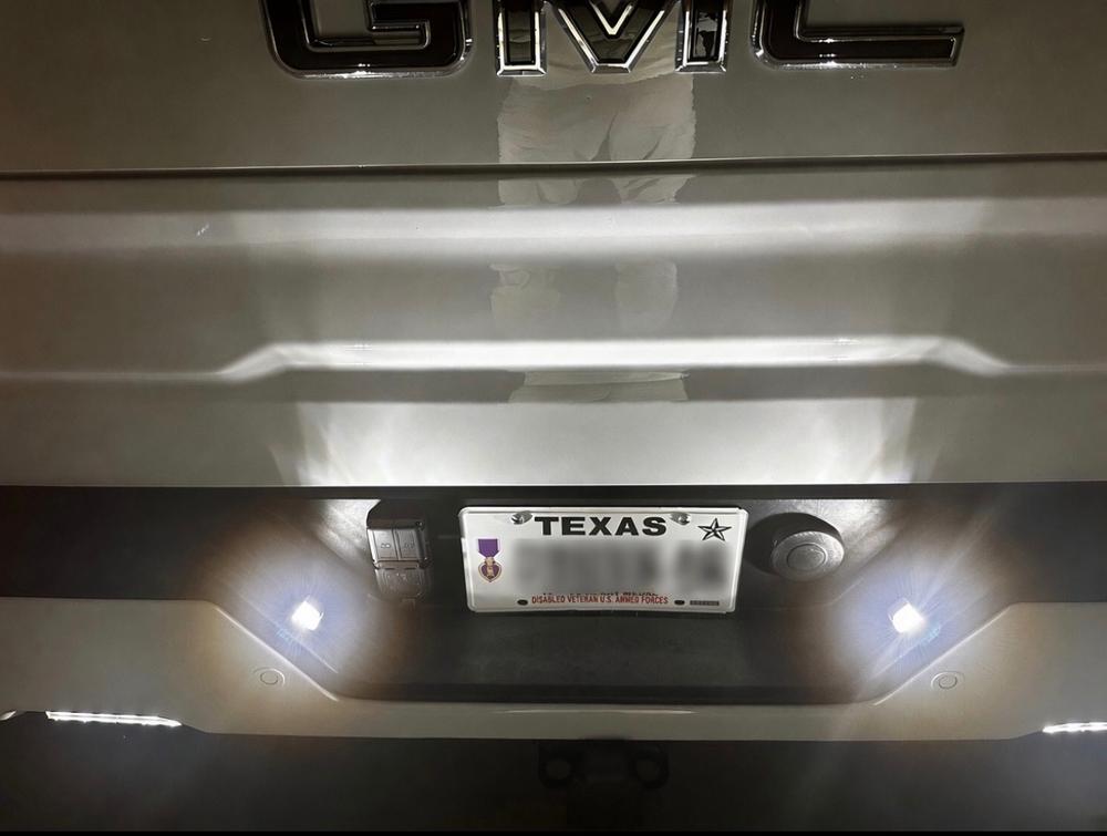 Chevy Silverado/GMC Sierra 1500 (2019-2026) LED License Plate Lights - Customer Photo From josh ivey