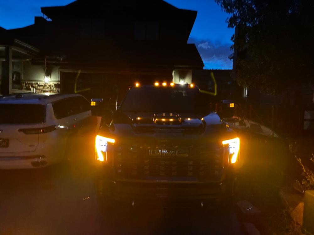 Amber DRL/Park Light Override Mod | 2024-2026 Silverado & Sierra 2500/3500 - Customer Photo From Rush Hawkins
