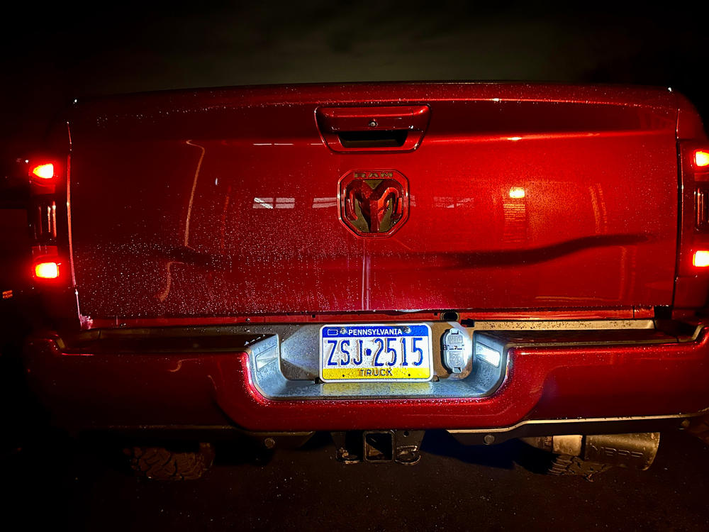 Dodge Ram 2500/3500 (2019-2025) LED License Plate Lights - Customer Photo From Johnathon Wargo