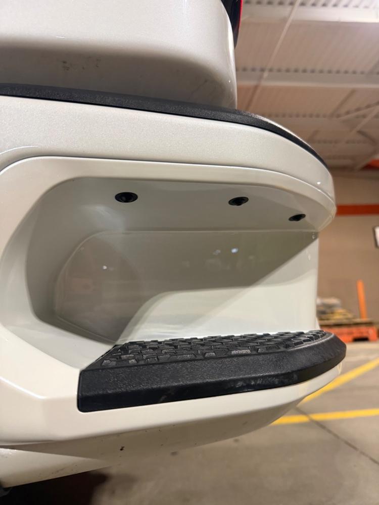 Painted Rear Bumper Step Bezels | 2020–2026 Chevy Silverado & GMC Sierra 2500/3500HD - Customer Photo From Trevor Voitik