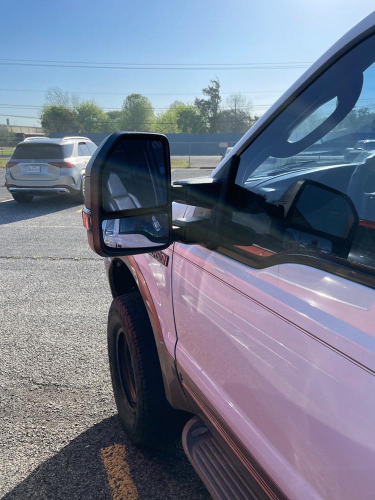 Ford F250/F350/F450/F550 Superduty (2002-2007) New Style Tow Mirrors - Customer Photo From Dedric Burroughs