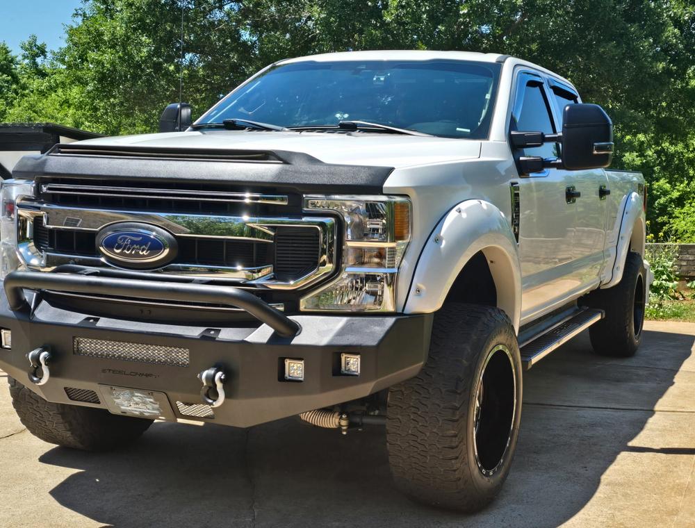 Ford F250/F350 Superduty (2017-2022) New Style Tow Mirrors - Customer Photo From John Reiner