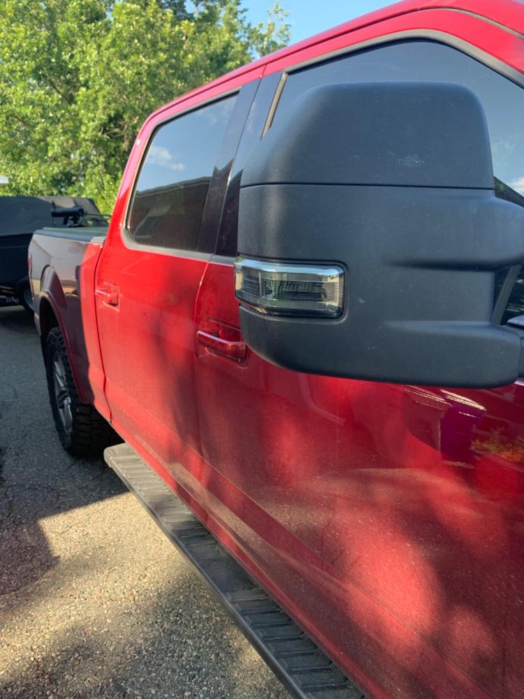 Ford F-150 Tow Mirror Lights (2015-2023) - Strip or Switchback - Customer Photo From Steve Bastin