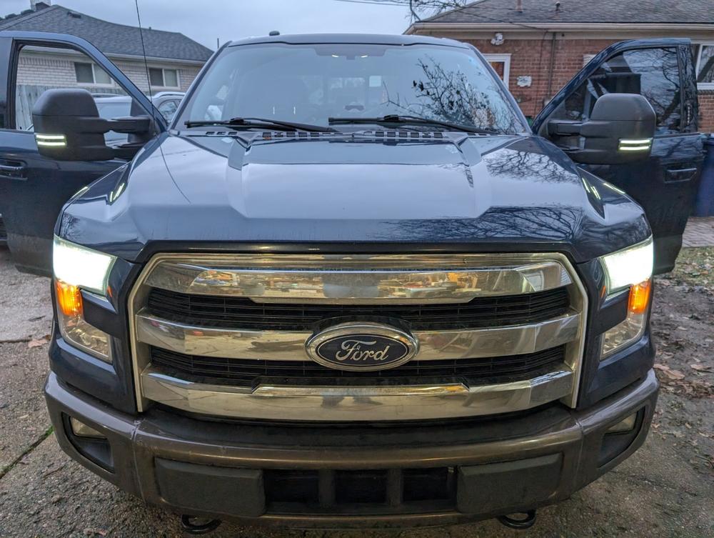 Ford F-150 Tow Mirror Lights (2015-2023) - Strip or Switchback - Customer Photo From Stephen Plosz