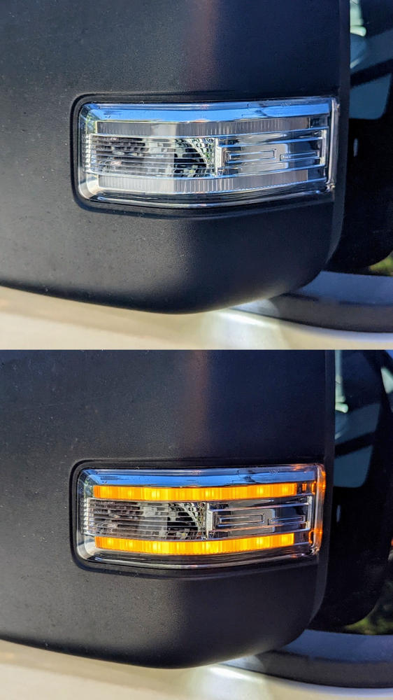 Ford F-150 Tow Mirror Lights (2015-2023) - Strip or Switchback - Customer Photo From Carey Hutchins