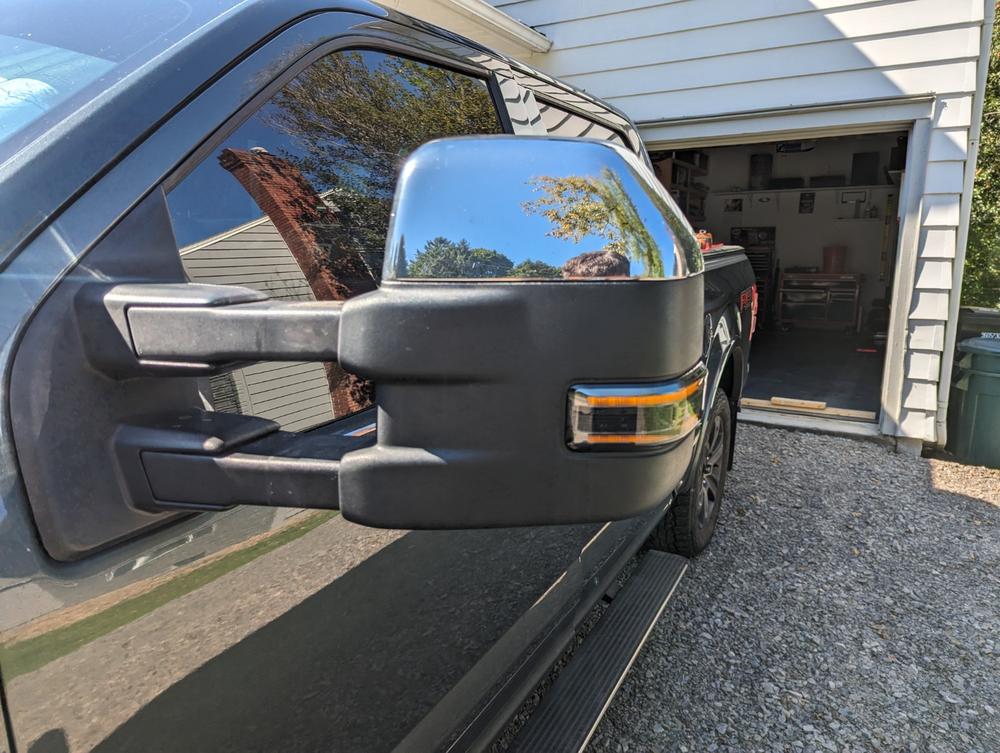 Ford F-150 Tow Mirror Lights (2015-2023) - Strip or Switchback - Customer Photo From Nick Wolfe