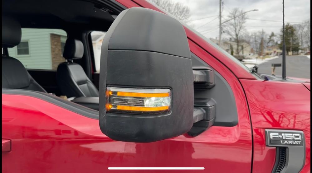 Ford F-150 Tow Mirror Lights (2015-2024) - Strip or Switchback - Customer Photo From Robert Zuckerberg