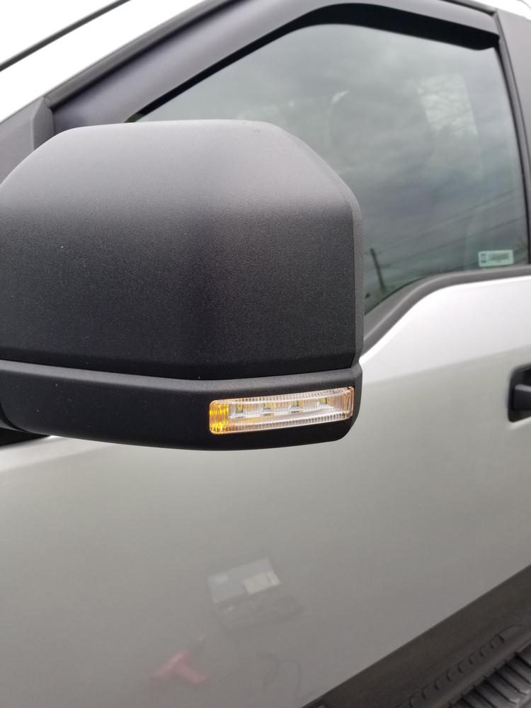 Ford Signal & Running Light Mirror Harness (Tow & Small Mirrors) // 2015-2020 F150 - Customer Photo From David Johnson