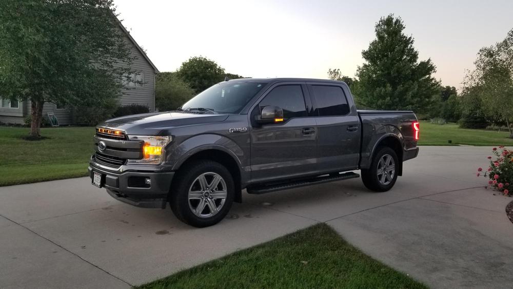 Ford Signal & Running Light Mirror Harness (Tow & Small Mirrors) // 2015-2020 F150 - Customer Photo From Charlie