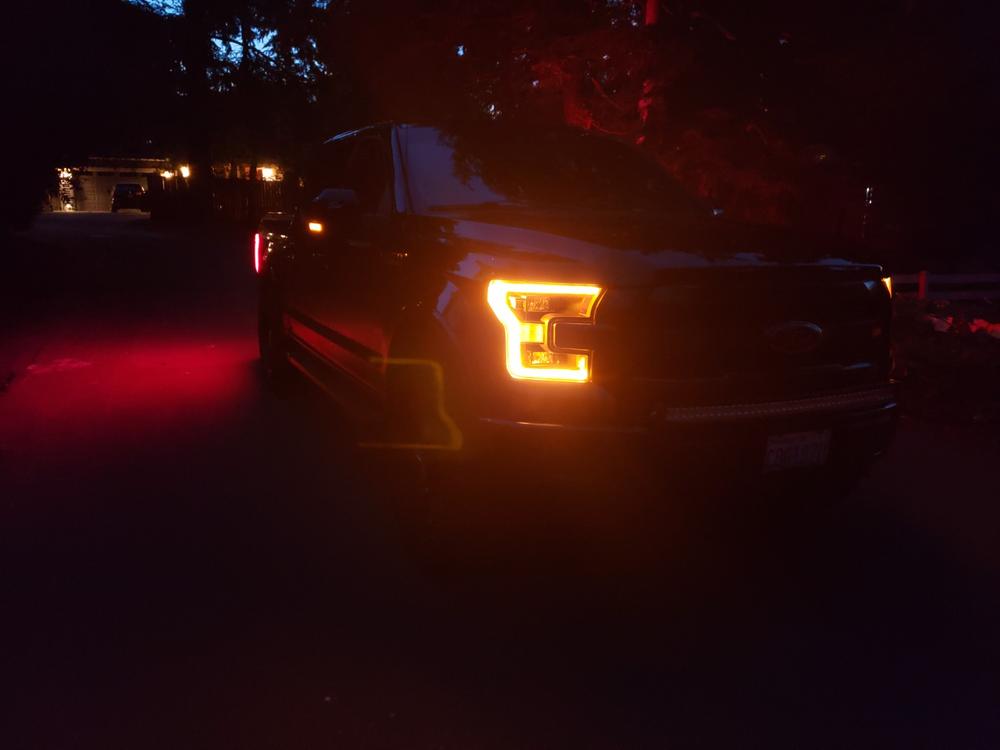 Ford Signal & Running Light Mirror Harness (Tow & Small Mirrors) // 2015-2020 F150 - Customer Photo From Josh Moore