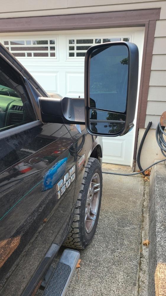 Dodge Ram 1500 Tow Mirrors (2009-2018) - Customer Photo From Michael Frice