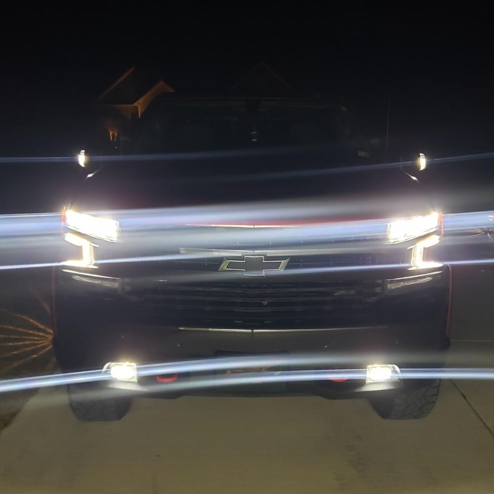 High Beam to Spot Mirror Mod (2019 - 2024 Silverado/Sierra) - Customer Photo From Michael Reel
