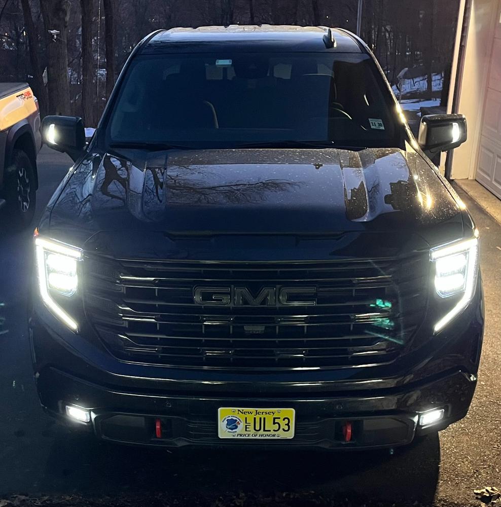 High Beam to Spot Mirror Mod | 2019-2026 Silverado & Sierra - Customer Photo From James Stoltz