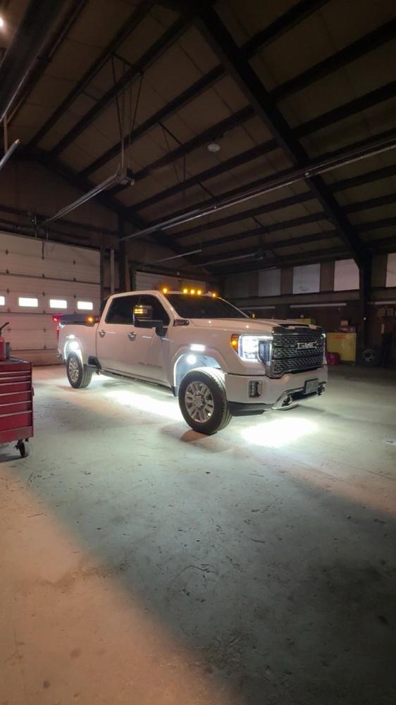 2020-2026 GMC Sierra 2500/3500 Fender Lights - Smoked / Frosted - Customer Photo From LOGAN YEATMAN