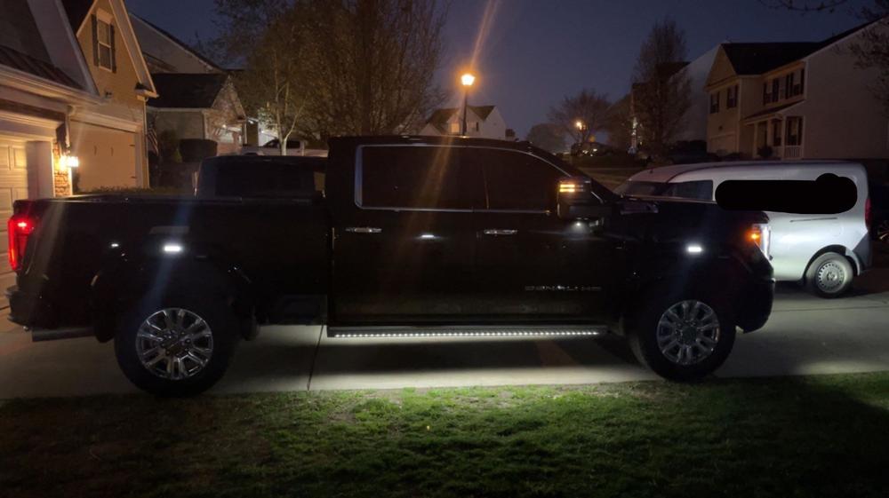 2020-2024 GMC Sierra 2500/3500 Fender Lights - Smoked / Frosted - Customer Photo From Blake Spargo