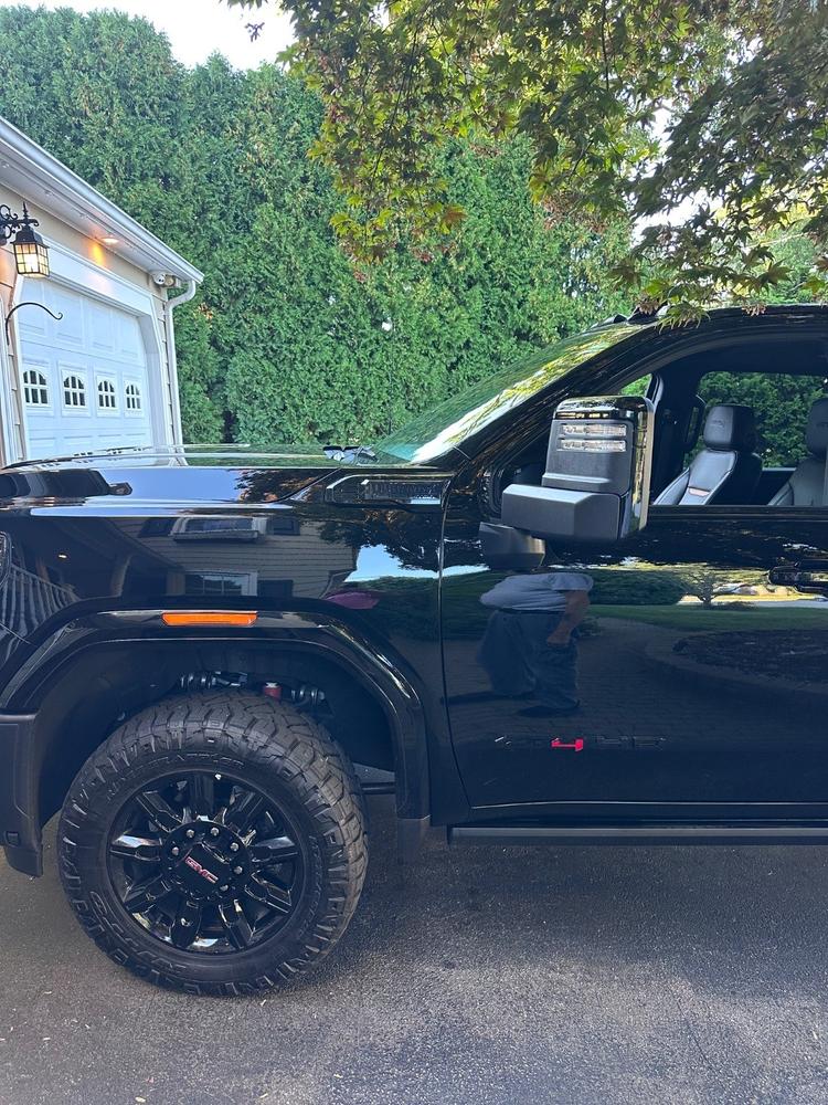 2020-2026 GMC Sierra 2500/3500 Fender Lights - Smoked / Frosted - Customer Photo From Phil Deal