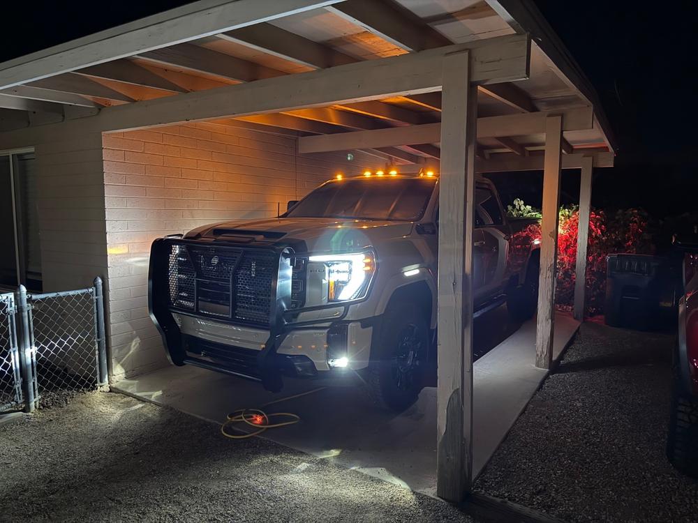 2020-2026 GMC Sierra 2500/3500 Fender Lights - Smoked / Frosted - Customer Photo From Kevin Norton