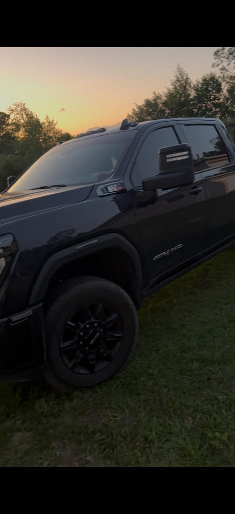2020-2026 GMC Sierra 2500/3500 Fender Lights - Smoked / Frosted - Customer Photo From Todd Angell