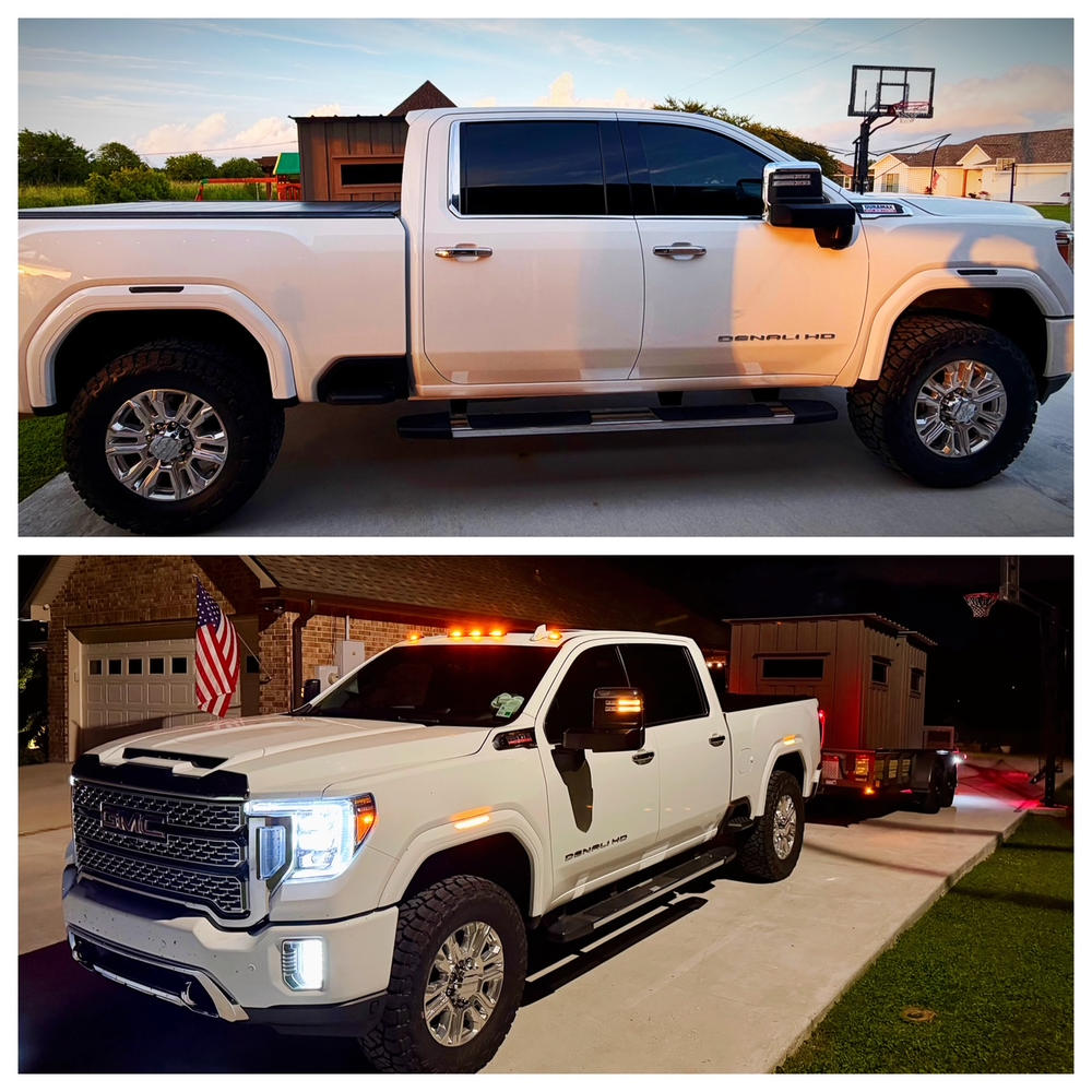 2020-2026 GMC Sierra 2500/3500 Fender Lights - Smoked / Frosted - Customer Photo From Larry Nguyen