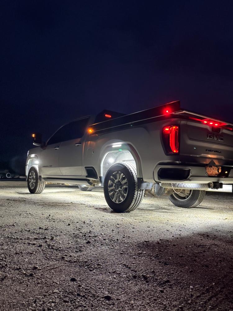 2020-2026 GMC Sierra 2500/3500 Fender Lights - Smoked / Frosted - Customer Photo From LOGAN YEATMAN