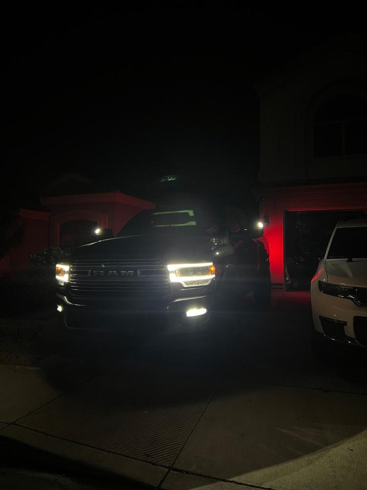 2009-2024 Dodge Ram LED Switchback Tow Mirror Marker Lights - Customer Photo From Kayden Orr