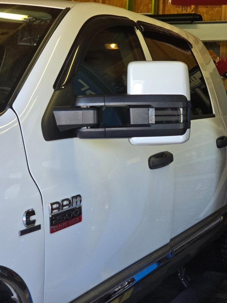 GM Style Dodge Ram 2500/3500 Tow Mirrors (2003-2009) - Style 2 - Customer Photo From Jason Arico