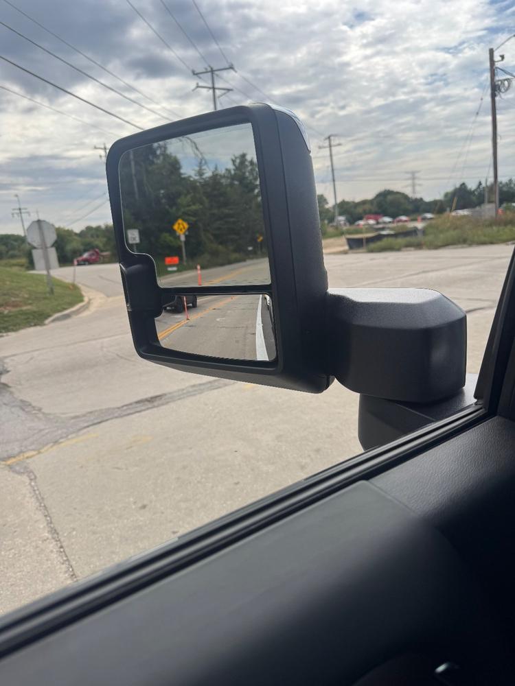 Heated Lower Glass - GM Tow Mirror Upgrade Kit (2019+ Style Mirrors) - Customer Photo From Kevin Pynaker