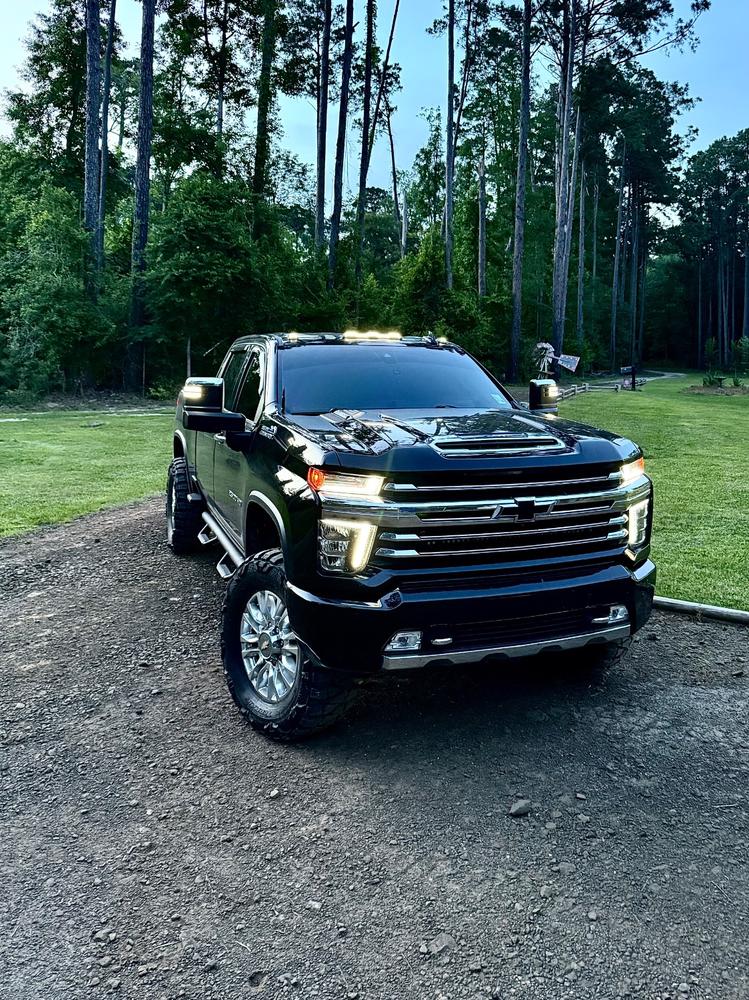 2019+ GM Silverado and Sierra Tow Mirror Marker Lights - Customer Photo From Brian Holloway 