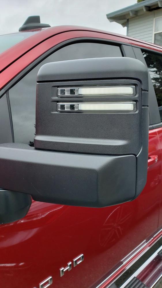 2019+ GM Silverado and Sierra Tow Mirror Marker Lights - Customer Photo From Michael Kim