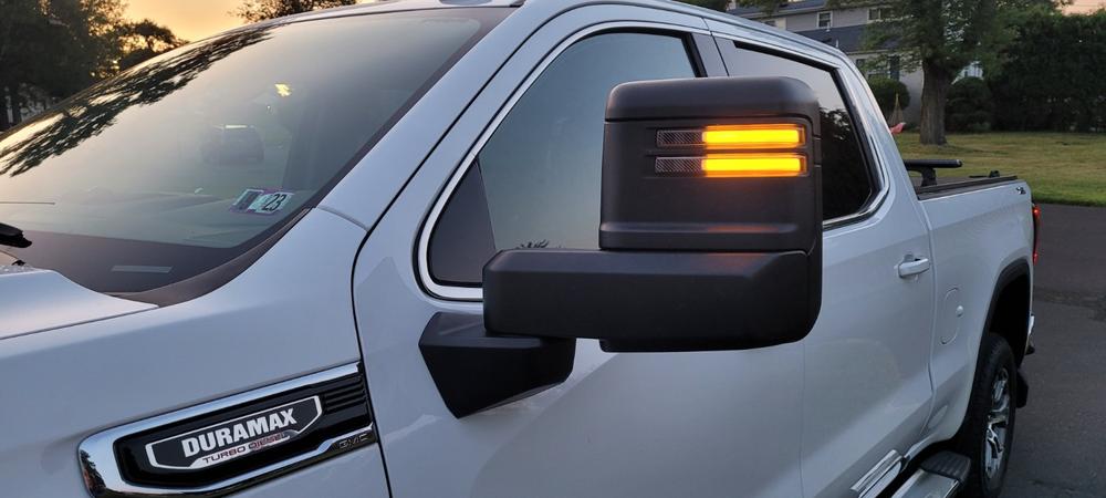 2019+ GM Silverado and Sierra Tow Mirror Marker Lights - Customer Photo From William Matos