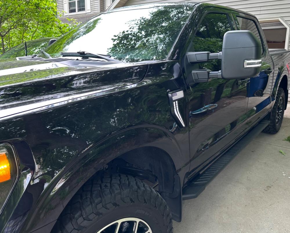 Ford F150 (2021-2023) New Style Tow Mirrors - Customer Photo From Jacob Rader