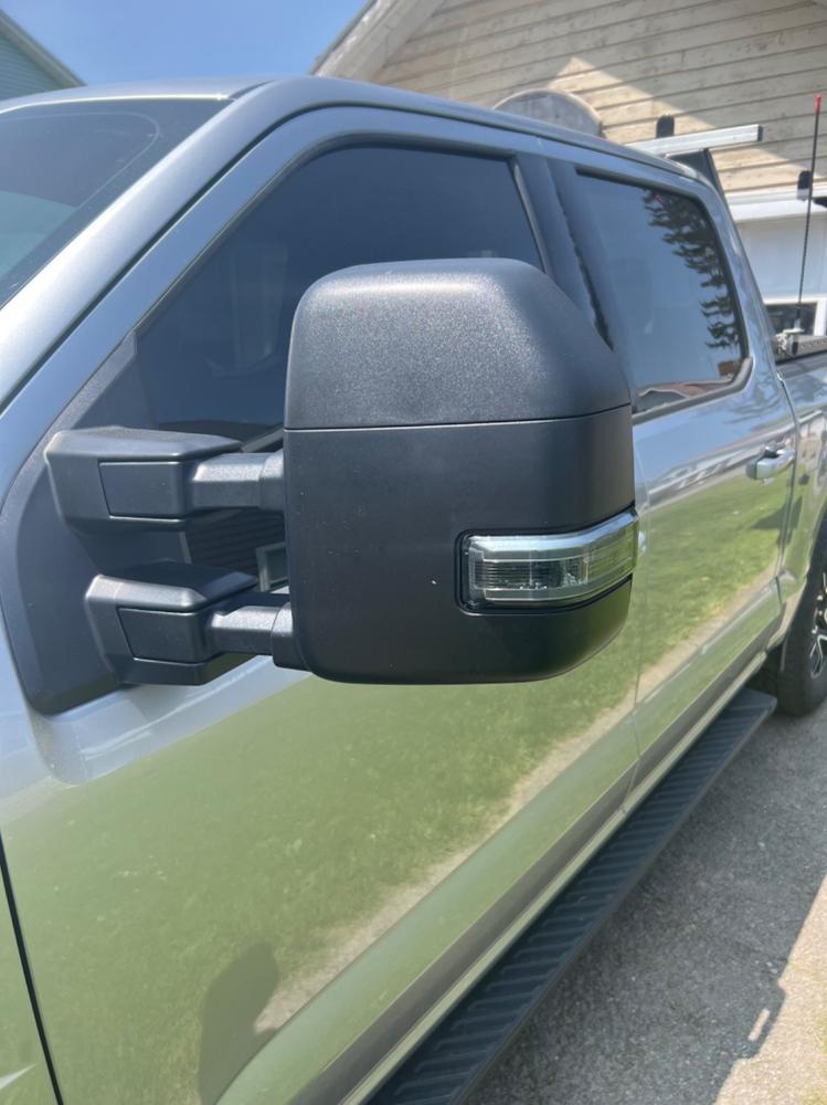 Ford F150 (2021-2023) New Style Tow Mirrors - Customer Photo From James Wakefield
