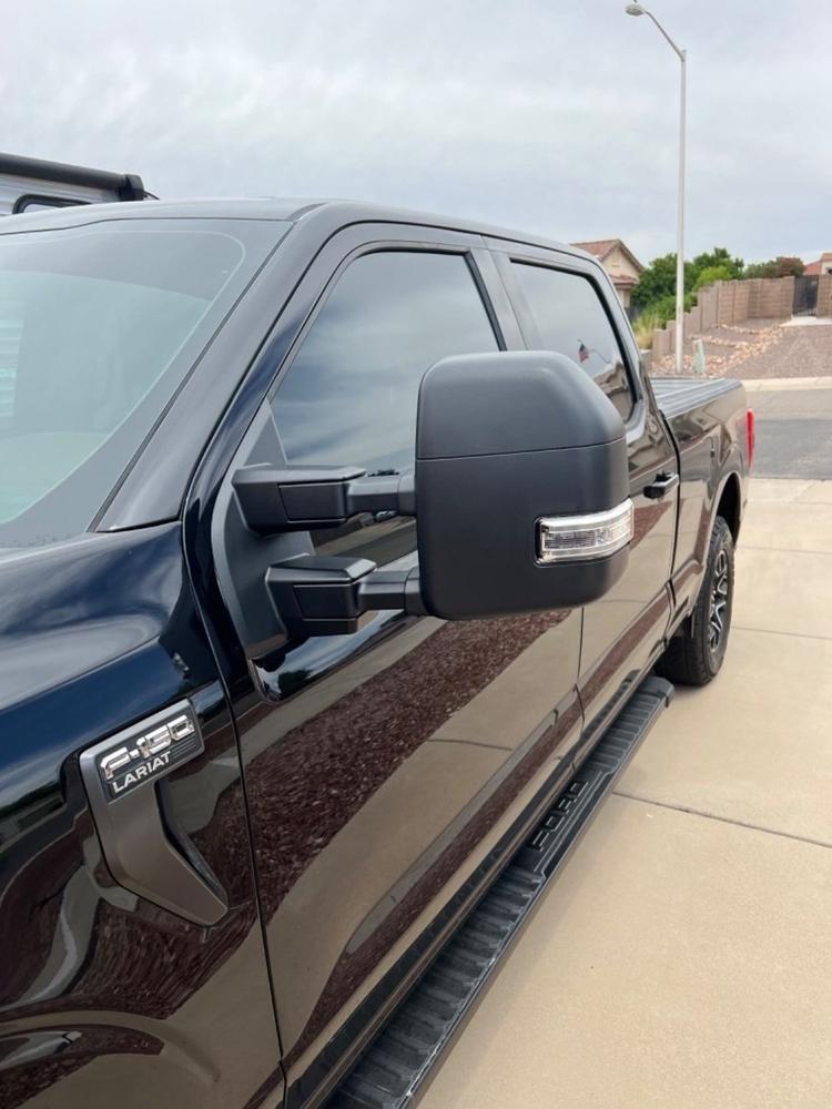 Ford F150 (2021-2023) New Style Tow Mirrors - Customer Photo From John Sisk