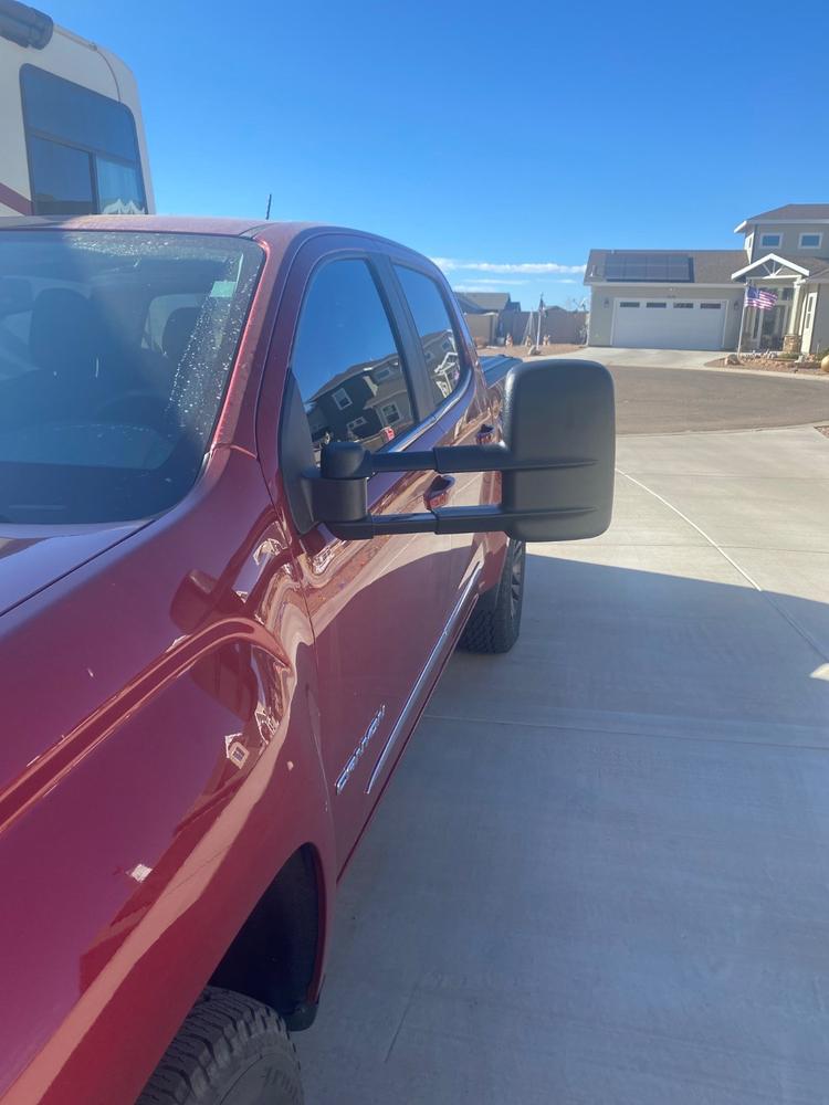 2015 - 2022 Colorado / Canyon Tow Mirrors (Style 1) - Customer Photo From Richard Field