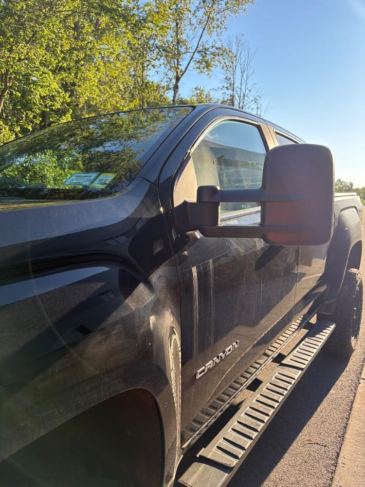 2015 - 2022 Colorado / Canyon Tow Mirrors (Style 1) - Customer Photo From Howard Harter
